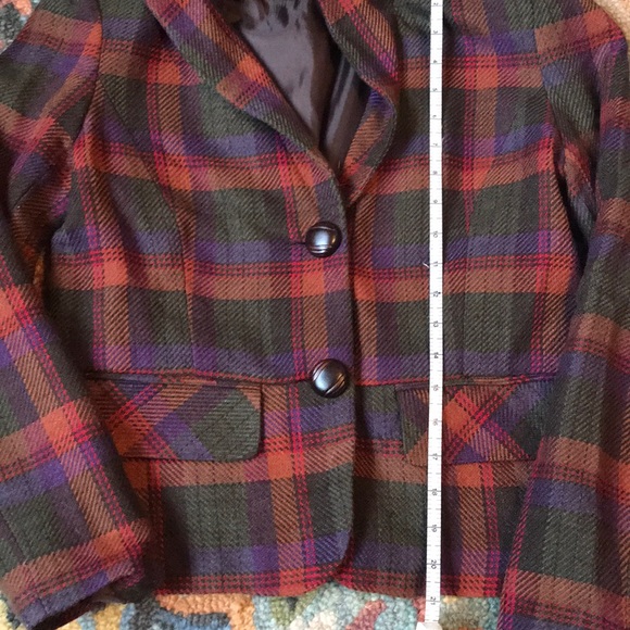 Vintage plaid blazer - Picture 8 of 12